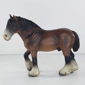 Schleich Shire Horse #13247 Gelding Stallion Bay Draft Clydesdale